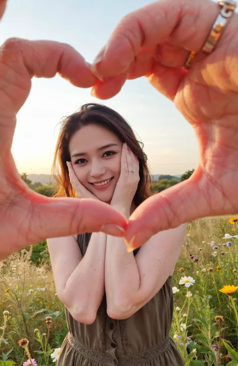 من خلال القلب ينظر إليها