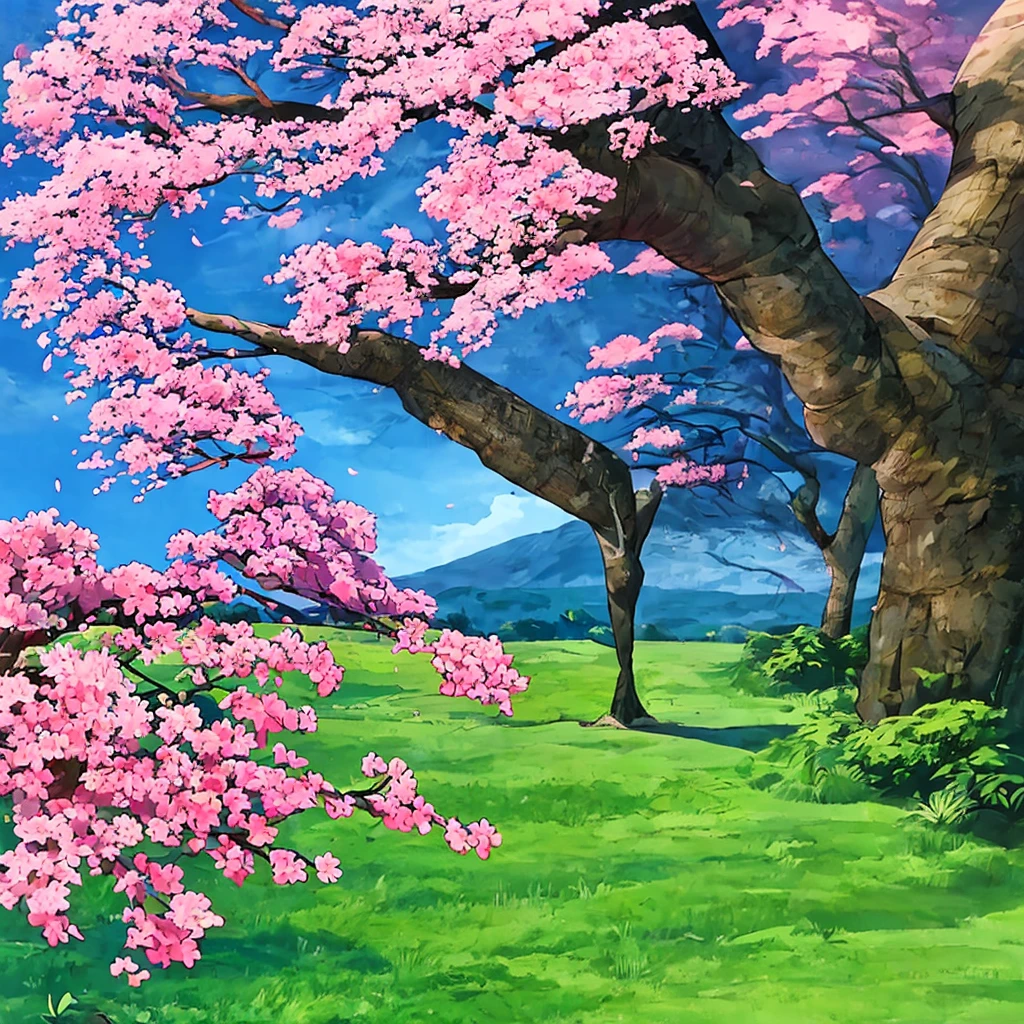 
anime - style painting of a tree in a grassy field with rocks, anime countryside landscape, anime landscape, anime landscape wallpaper, anime background art, beautiful anime scenery, anime background, anime beautiful peace scene, anime scenery, anime movie background, anime nature, anime scenery concept art, colorful anime movie background, beautiful anime scene, anime scene, beautiful landscape background