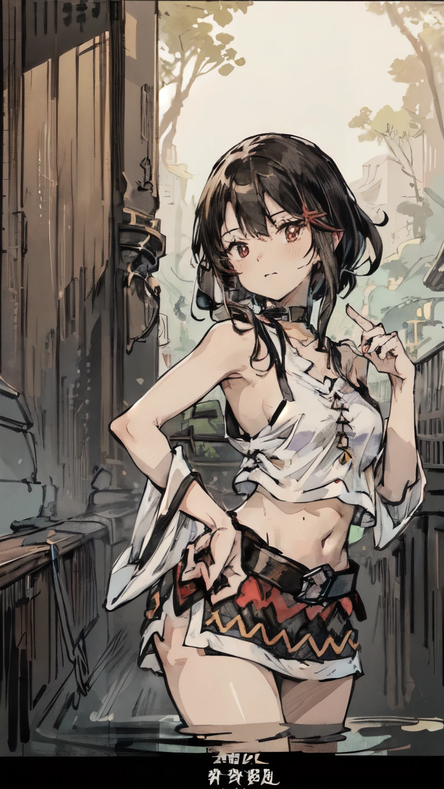 momo girls,SoraDigi、nsfw, photorealistic, ((beautiful赤い目 Hypergloss Black Hair_short hair_Extremely Moisturized Shiny Hair)) (((Megumin (Megumin) / Konosuba))) wet transparent raincoat (Crossing the Pearl Rope :1.7) ((Symphosia Pretty Cure)) ((strong contrast shallow depth of field Fine Details on the Edge of the Garment, perfect contours, Cinematic Light Effects from Hips スペシャルグリッターTyndall effect, ラグジュアリーシェーディングとコントラストのmasterpiece, Highest Quality, best image quality ,Cinematic Light Effects from Hips)) Sharp highlights Draw 5 fingers in detail beautiful, delicate depiction
、Smooth Line Art, (masterpiece, Highest Quality, super high resolution, Super Detailed, intricate details, Professional, OFFICIAL ART,close-up),