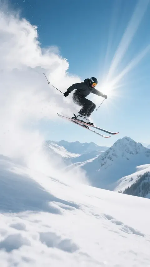 Génération dynamique d'actions de ski