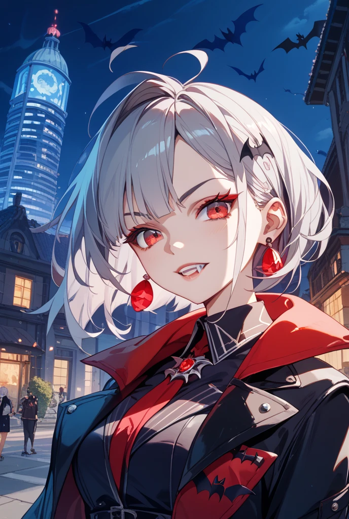 voodoo doll female , blood eyes , bloody smile , horror image