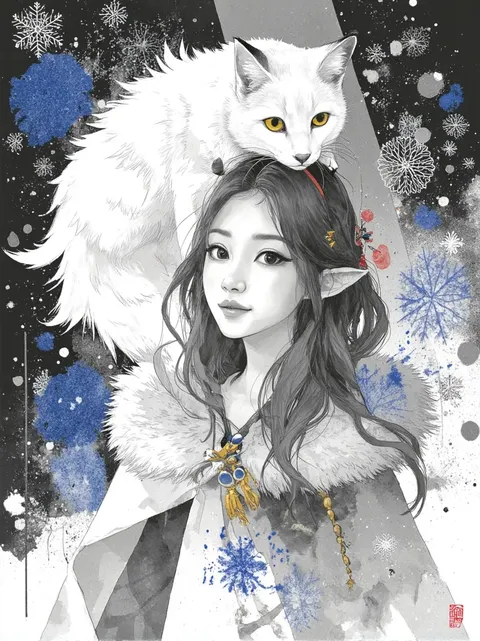 في الثلج باردة