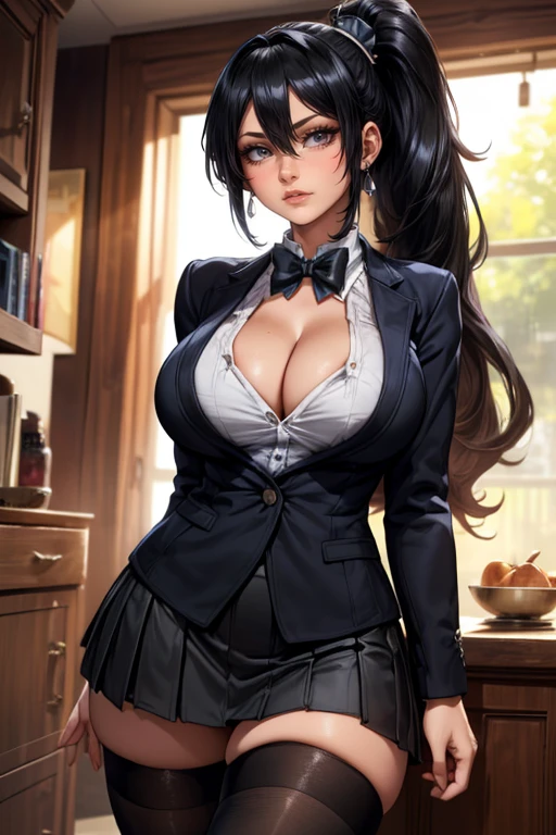 
Amazing portrait of a mature girl with long black hair and yellow eyes having ????????????? wearing a school outfit with exquisite eyes detail and exquisite character design with a ???? body she's a milf who's 35 years old girl with big thighs and a ???? waist and she's cheerful