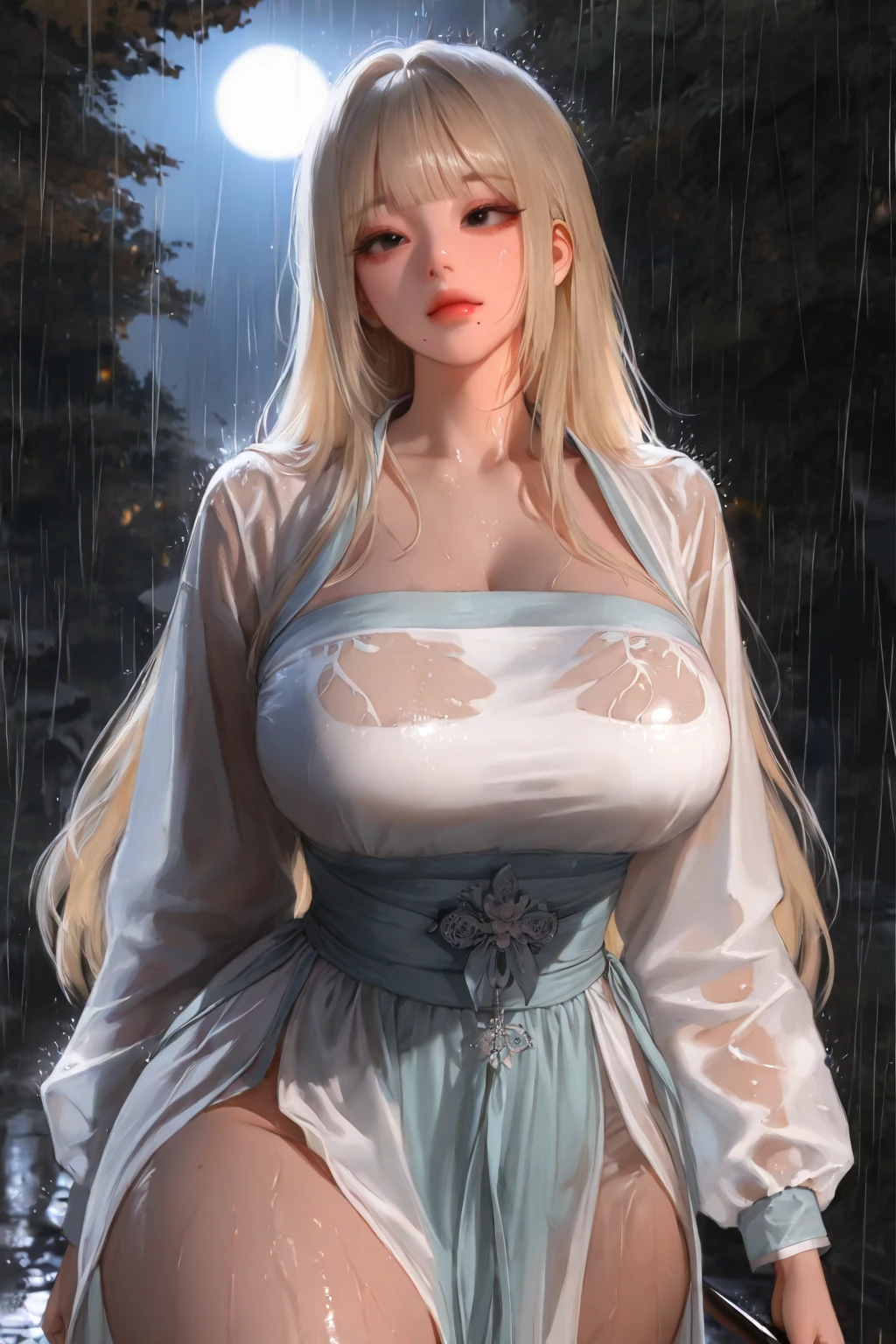 ????), huge ?????,(masterpiece), best quality, extremely detailed, (watercolor), bloom, delicate and beautiful, platinum hair, illustration, (from below),(1girl:1.4), (solo:1.2), ?????????????, (wet blouse:1.3), off-shoulder wet blouse,, leg spread wide, (short shorts:1.2), ???? shoulders, (underboob:1.2), ((dark skin:0.8)), beautiful eyes, (disheveled hair ), photography, over-the-shoulder shot, by Alex Maleev, professional, canon camera, nikon camera, sharp, bokeh, studio quality, fisheye lens, by Robert Capa , tongue out