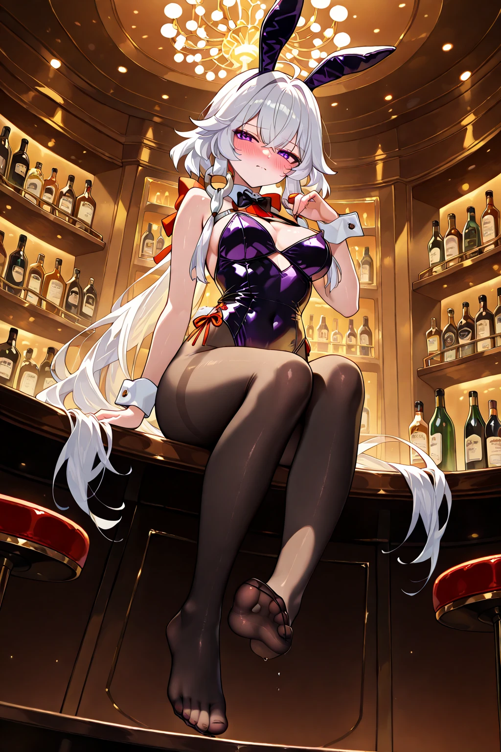 score_9,score_8_up,score_7_up,8k,hd,,ruanyi0649,1girl,pole dancing,playboy bunny,people,spread legs,squatting,<lora:0649 Pole dancing bar_pony:1>