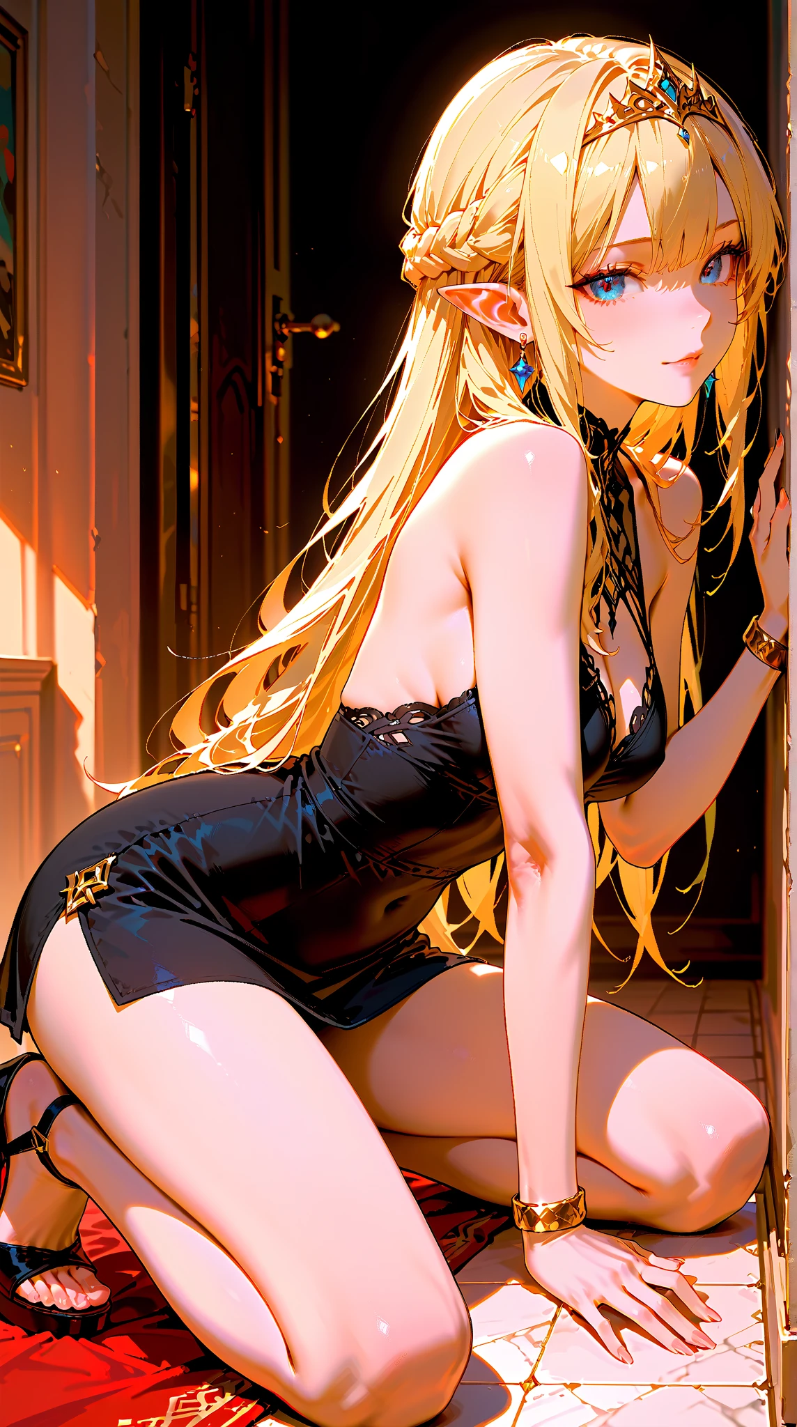 high resolution, ultra-sharp, 8k, Masterpiece,Asuna Yuki, looking at the viewer, Photography ???????????, thick ???, wearing yellow ?????????, seductive smile, beautiful face, embarrassed, ashamed