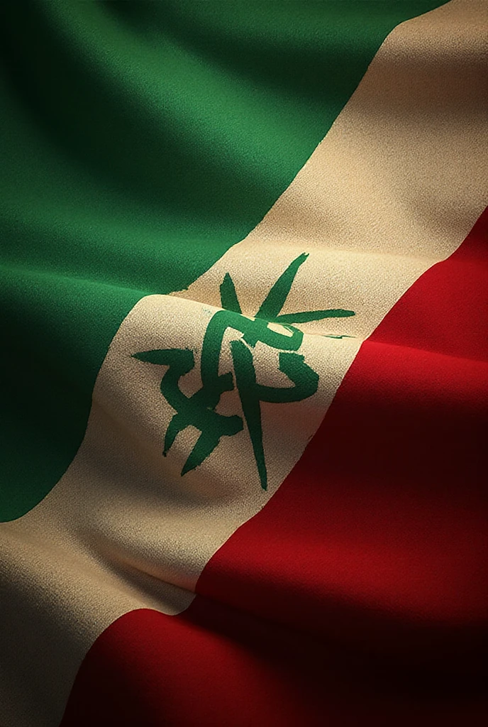 The background of the screen is the flag of the Republic of the Rif ...