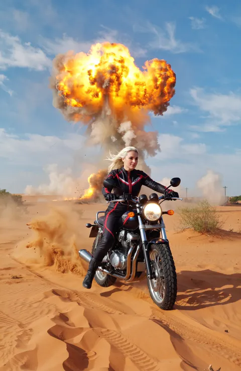 沙漠里的追逐与爆炸