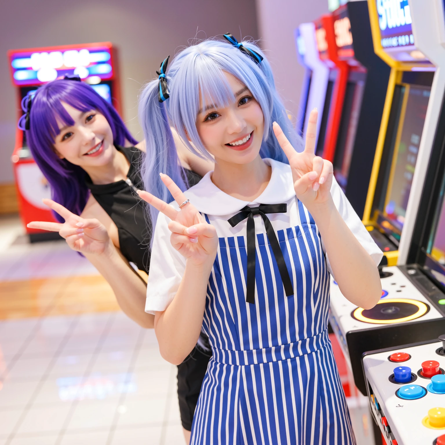 masterpiece, goblinriding, a goblin is riding a girl, goblin, goblins, (), 1girl, (greek clothes:1.1), (nose hook), reins, collar, chain, rope, long hair, blue hair, ponytail, hair ribbon, brown eyes, Tsuruga Ami, Megami no Cafe Terrace, , blank eyes, empty eyes, obey, mind control, in trance, happy trance
