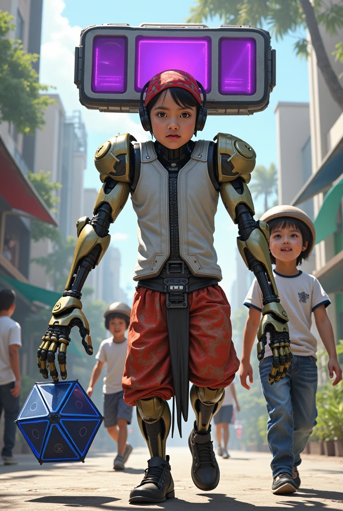 Make that kids transform ito robbot - SeaArt AI