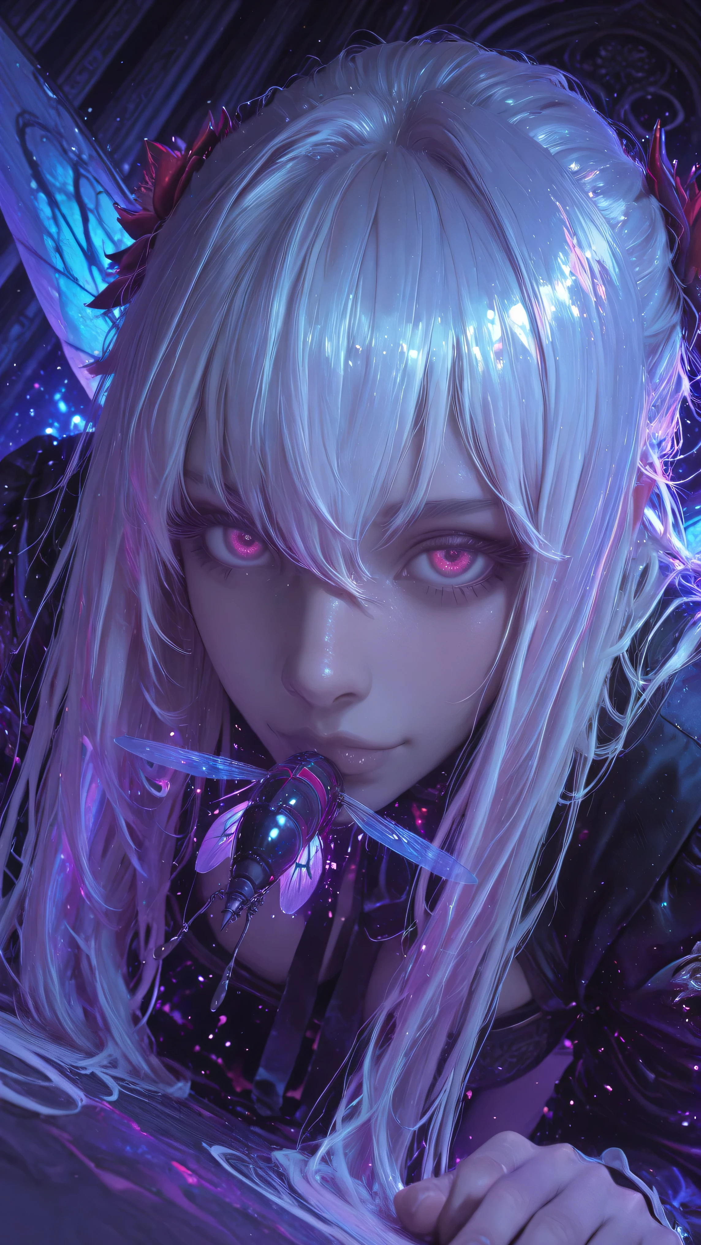 style is (religious painting, realistic), (1 demonic girl), (Beelzebub:1.3), (transforming to gigantic fly:1.5), demon, Lord of the Flies, long hair, Seven deadly sins, (Gluttony), crawling, demonic, infernal, leaning forward, looking viewer, (face close up, zoom in), (perspective), dynamic angle, ((solo)), sharp focus, dynamic angle, highly detailed, sharp focus, bright colors, elegant, intricate, cinematic, highly detailed, very surreal, fine detail, clear background, inspired, rich deep color, enhanced glowing, symmetry, complex composition, artistic, pure aesthetic, mystical, cool light, fascinating, gorgeous, atmosphere, tender, sweet, perfect, pretty, ambient, pristine, beautiful, focused, unique, full, positive, imagined, divine, amazing, wonderful, cloud. Woodblock prints, vibrant colors, intricate details, depictions of landscapes, kabuki actors, beautiful women, cultural scenes, traditional Japanese art, artistic craftsmanship, historical significance