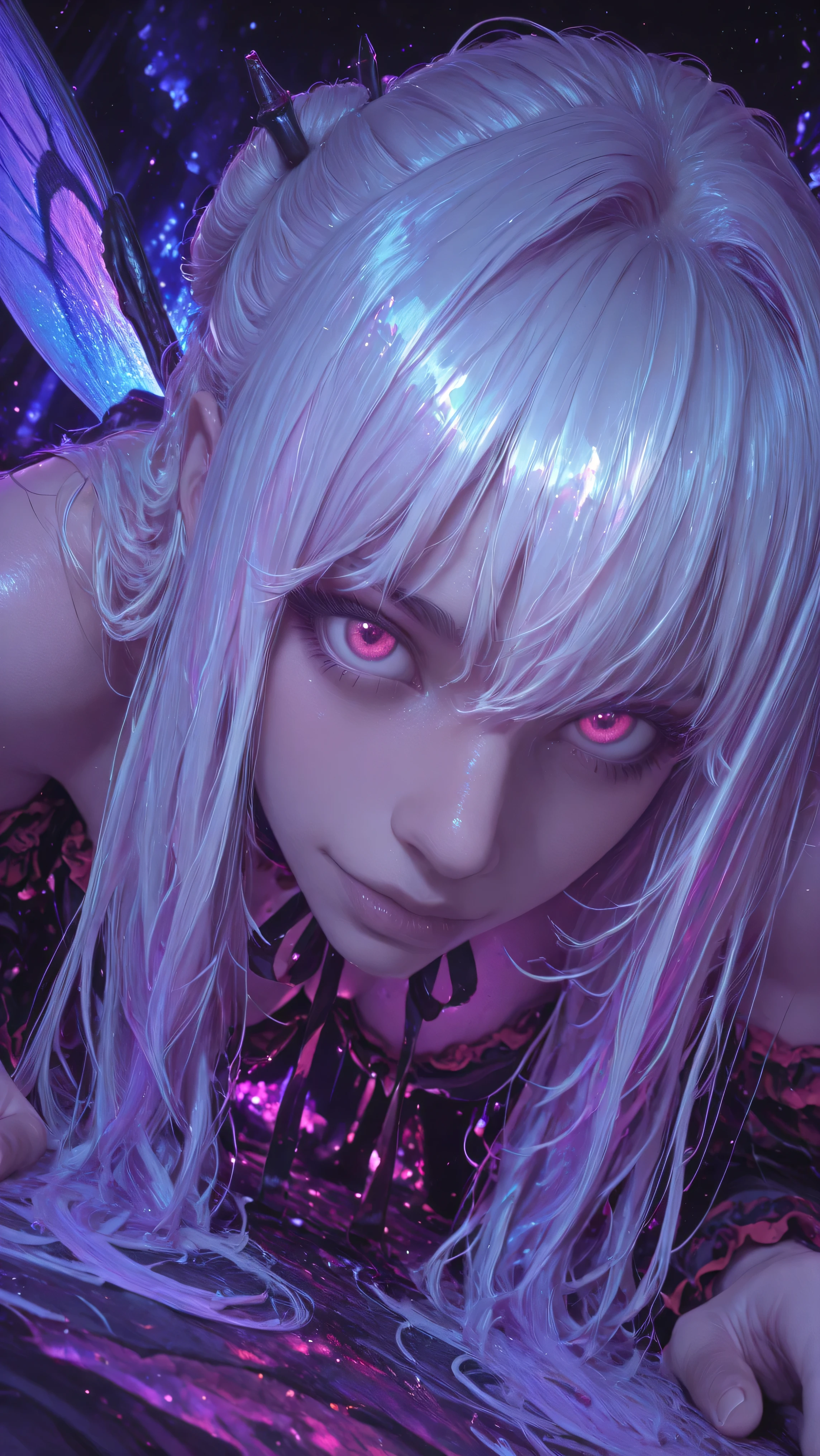 style is (religious painting, realistic), (1 demonic girl), (Beelzebub:1.3), (transforming to gigantic fly:1.5), demon, Lord of the Flies, long hair, Seven deadly sins, (Gluttony), crawling, demonic, infernal, leaning forward, looking viewer, (face close up, zoom in), (perspective), dynamic angle, ((solo)), sharp focus, dynamic angle, highly detailed, sharp focus, bright colors, elegant, intricate, cinematic, highly detailed, very surreal, fine detail, clear background, inspired, rich deep color, enhanced glowing, symmetry, complex composition, artistic, pure aesthetic, mystical, cool light, fascinating, gorgeous, atmosphere, tender, sweet, perfect, pretty, ambient, pristine, beautiful, focused, unique, full, positive, imagined, divine, amazing, wonderful, cloud. Woodblock prints, vibrant colors, intricate details, depictions of landscapes, kabuki actors, beautiful women, cultural scenes, traditional Japanese art, artistic craftsmanship, historical significance