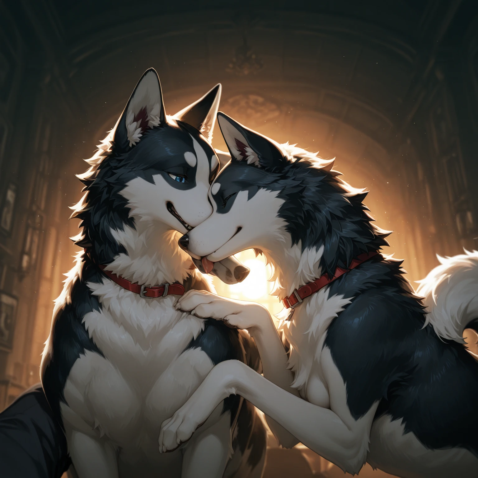 absurd resolution, absurd quality, very high detail, 4k, 8k, best quality (by syuro, dagasi, nezumi, zaush, sigma x, darkgem, personalami, difetra), anatomically correct, anatomically correct , , knotted, , large animal , large animal , , huge small , huge top small bottom, bedroom, black nose, blep, bodily fluids, , bound, large canine , large canine , claws, , in , inside, while , dominant, huge dominant male, drooling lots, duo, eyes open, feral, feral on feral, fur, position, fluids, large , hands-free, giant knot, knotted, knotting, knot fully inside , lamp, male, male/male, small male , huge male , male male, muzzle (object), muzzled, open mouth, , , large , restrained, saliva, , size difference, experiencing immense pain, , male, , out, tail, tail fully visible,