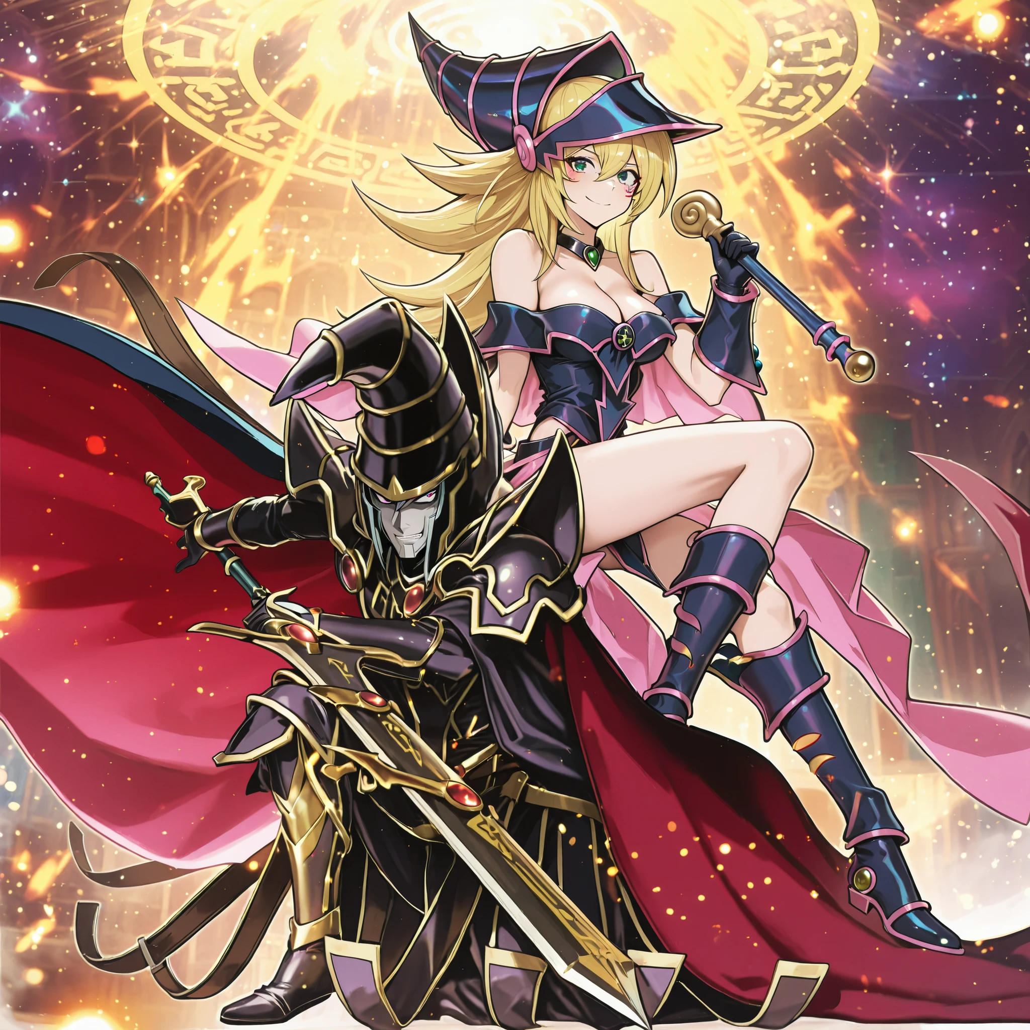 masterpiece, amazing quality, hyper-detailed, magicien noir, Personnage masculin,