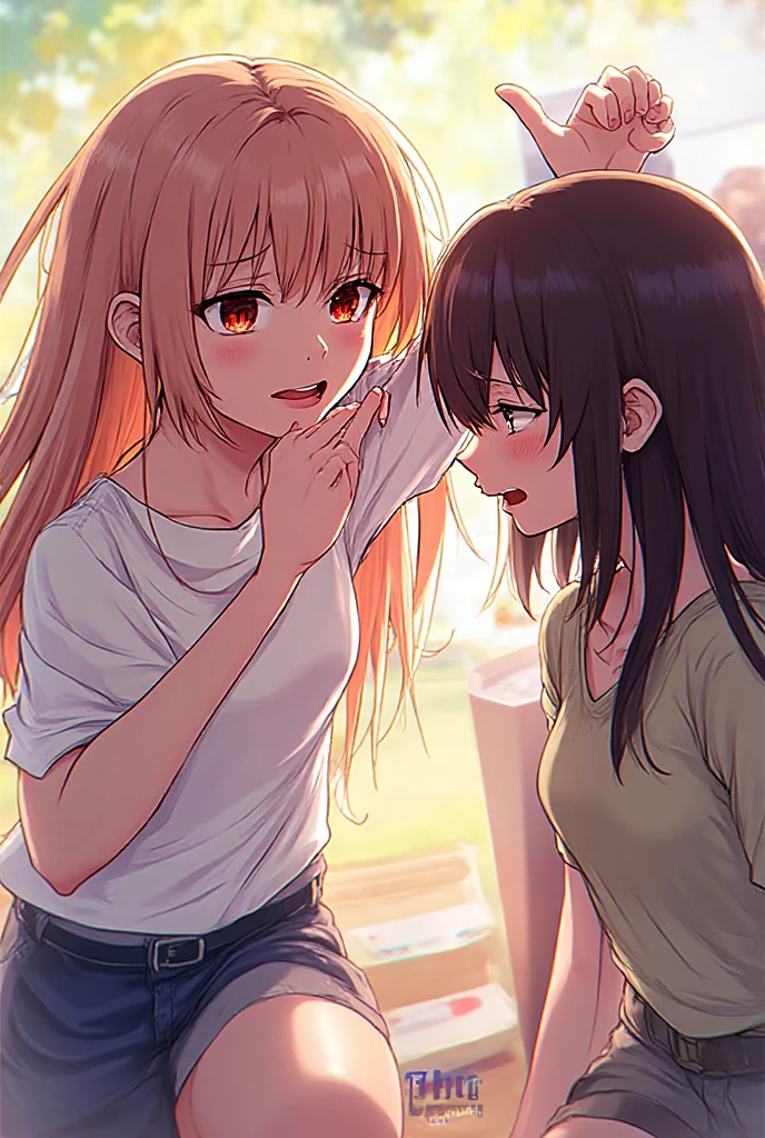 、( masterpiece、 top quality 、 super high definition )、( perfect face 、 beautiful faces、 beautiful eyes)、( comics、 manga 、story)、armor、 Death Spotted Flower Headdress 、in town、Battle with Goblins 、 goblins attack women 、(dynamic angle)、sword、Fight the Pig Man 、 women hate it 、((( two guys getting creampied、 female 1 person,))、 、( side view)、Man Falling Down in the Background、Pig Men Line Up