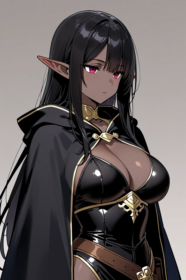 ????????, Young black girl, Black skin, Long Black Hair, elf-ears, Akame, irate, masutepiece, hiquality, ????????,
