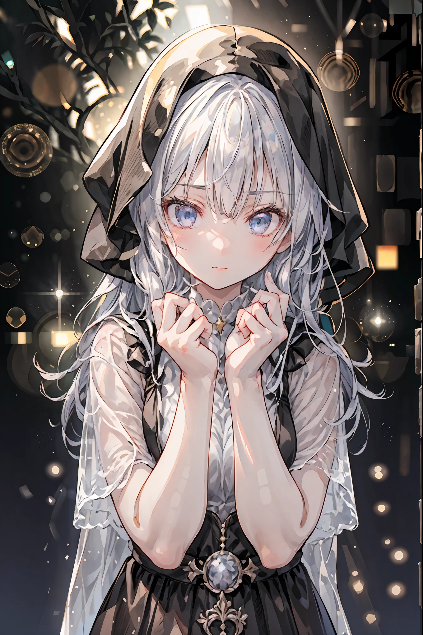 high-definition raw color photos, professional shooting, (((((Bokeh))))), written boundary depth, captured with a sony α7IV,prayer、prayerの美女、Freezing Beauty、Gentle Gaze Occasionally Peeking Under a Ghostly Appearance masterpiece, Realistic, Beautiful Portrait, high resolution, Vivid Colors, Fine Texture, extreme detail depiction, Professional Shooting, Bokeh味, HDR, studio lighting, photorealistic expression, emotional expression, Frozen skin , Flowing Hair、Frozen Eyes、Transparent Underwear、Ice Background、in dark tones、mystical atmosphere