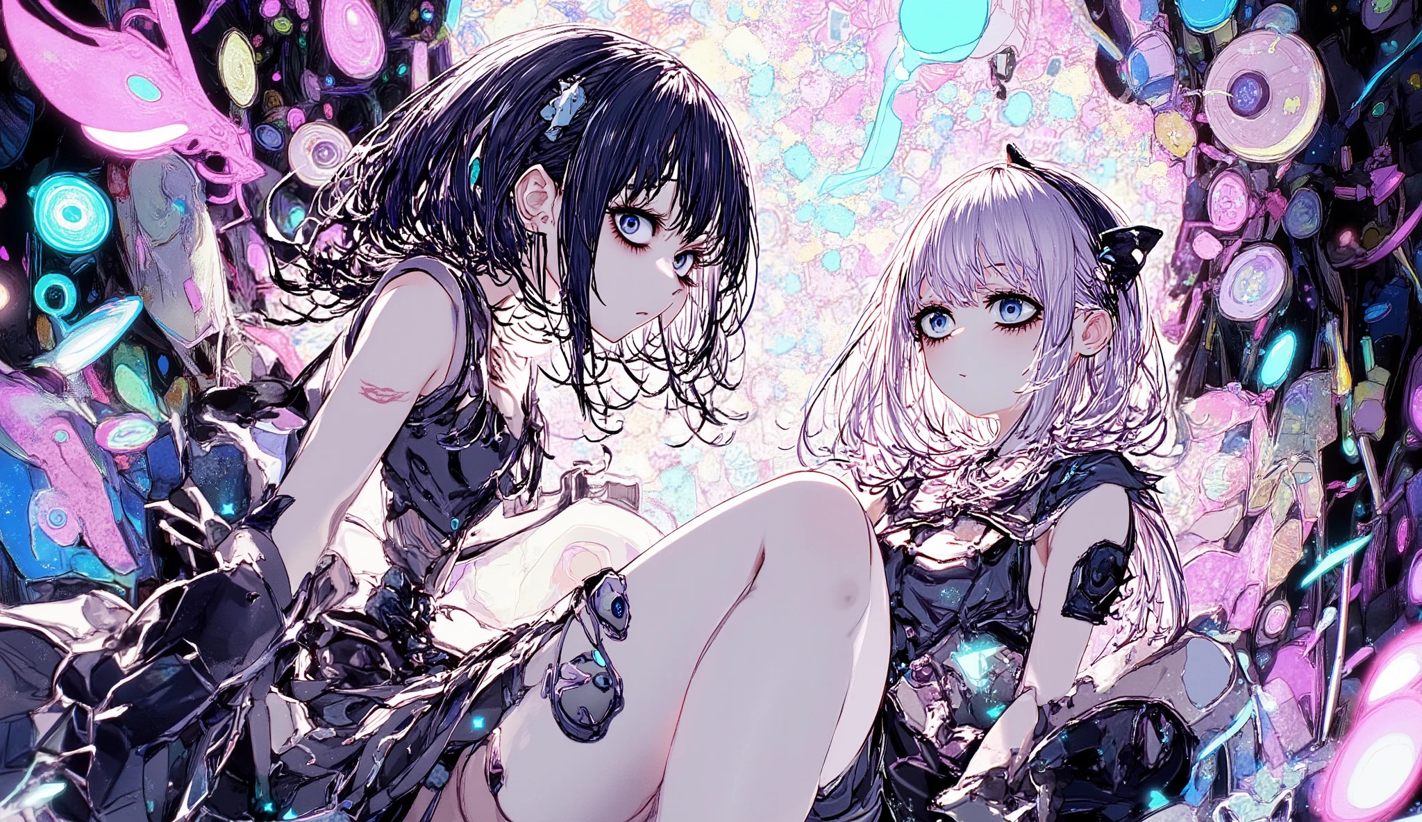 A high-energy Kawaii Metal track with a mix of cute, melodic female vocals and powerful death growls, blending J-pop sweetness with heavy metal intensity. Gothic and spooky atmosphere, inspired by haunted mansions, cursed tea parties, and creepy dolls. Fast tempo, heavy distorted guitars, double-kick drums, and symphonic elements. The mood is darkly cute, playful yet terrifying, like a gothic anime horror scene. Perfect for a “Haunted Tea Party” theme.