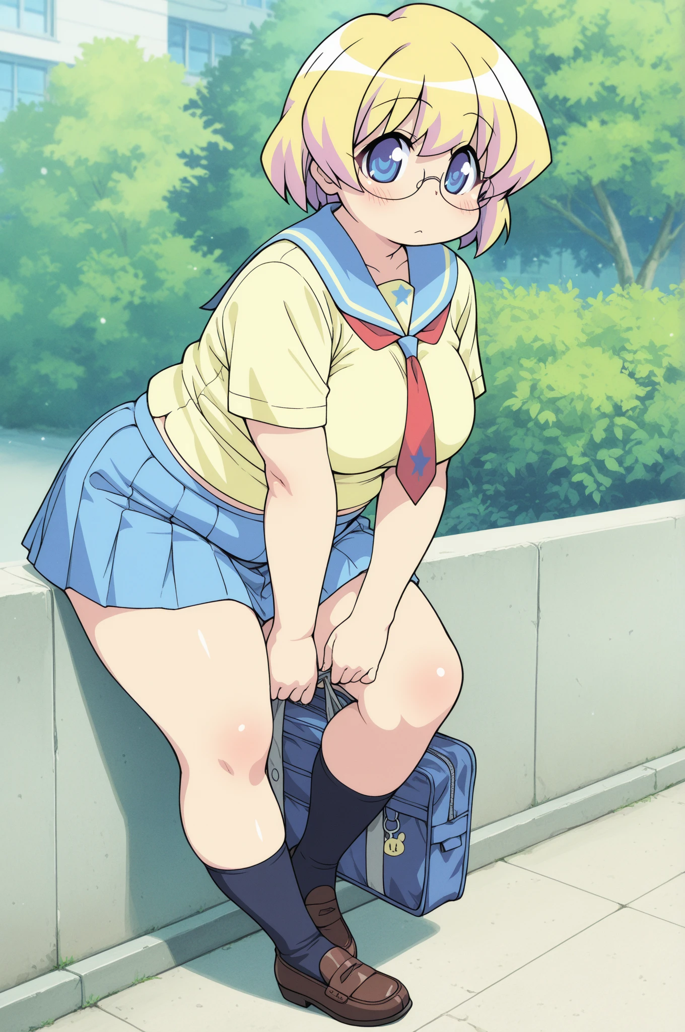 （girl）、（Nudists）、Enjoy、be shy、Laughing Salesman、eye glass、sneakers、sockes、Large crowds、a navel、Baseball Cap、School Festival、校服、strong breeze