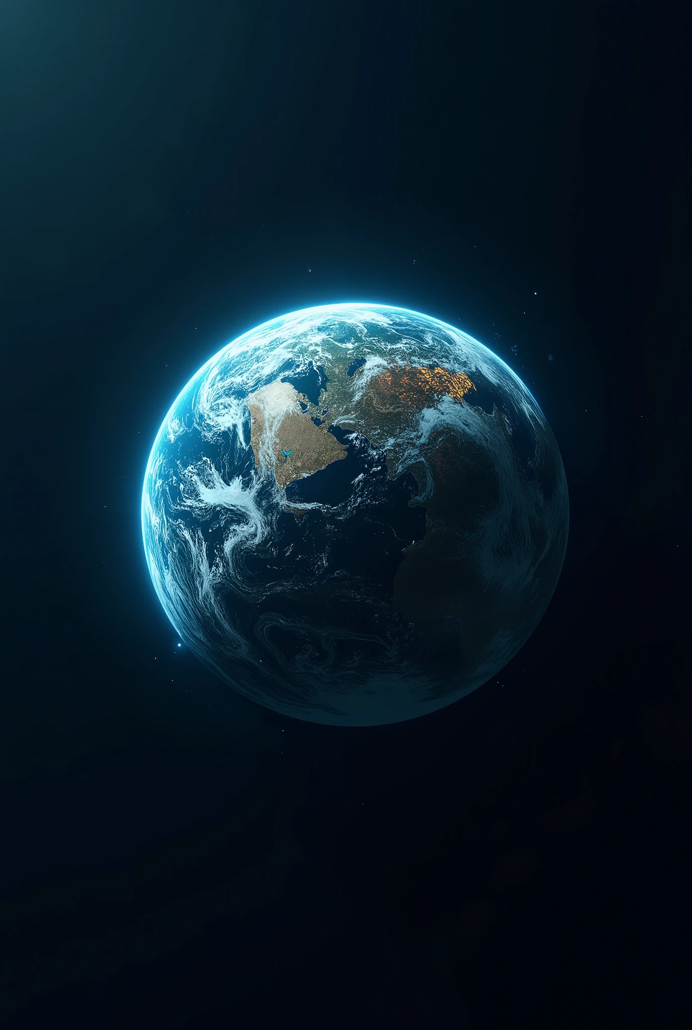 ultra high definition、image of the Earth rotating、sphere、Blue Earth、light and shadow、Round