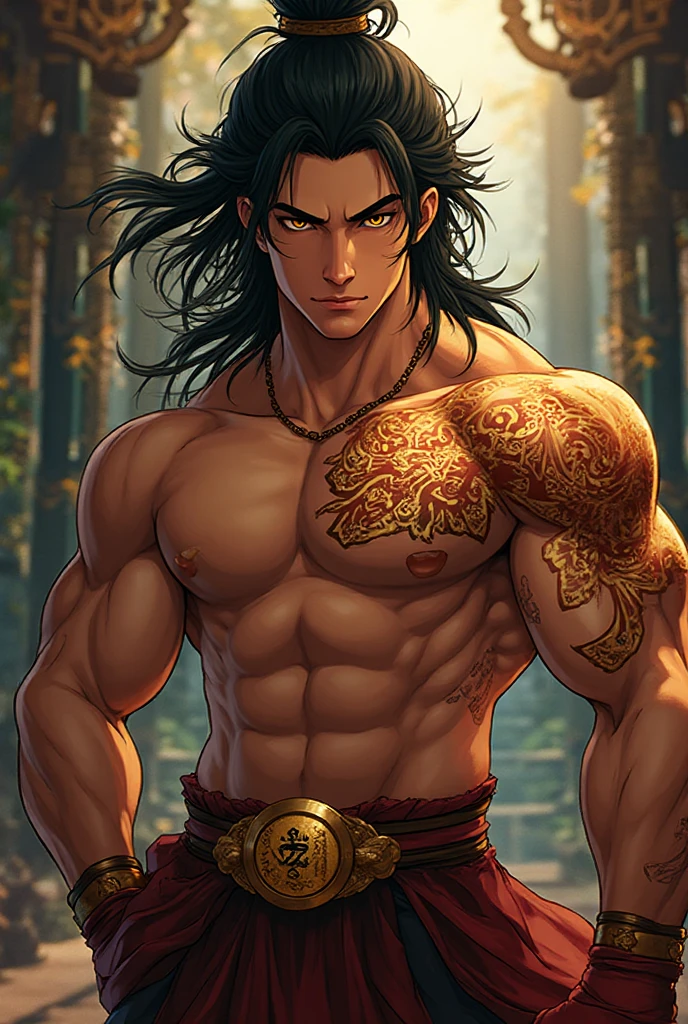 (by Yuko Higuchi, 1.4), Yuko Higuchi, (by Yoh:1.2), (Masterpiece, Best Quality, Official Fine Art, Beauty and Aesthetics :1.2), (Super Detail), Fine Detail, Best illustration, Hand-drawn high quality, (high contrast), (Clean Lines :1.3), (Line art), Line drawing, (complex lines), ligne claire, fractal art, strokes, Ukiyo-style, (full-length portrait, extreme close-up :1.1), (Muscular man, wearing only a see-through ????? :1.1)(He is surrounded by dead trees :1.1), supermodel's perfect features, full body display (close-cropped hair, stubble), Corpose MONEY BOY, surround composition, flat ?????, mysterious night, extremely provocative and ???? (adds detail), (detail background :1.2), (color), high resolution, extreme detail portrayal