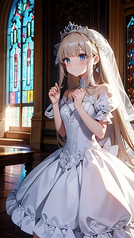 Western-style mansion and beautiful girl