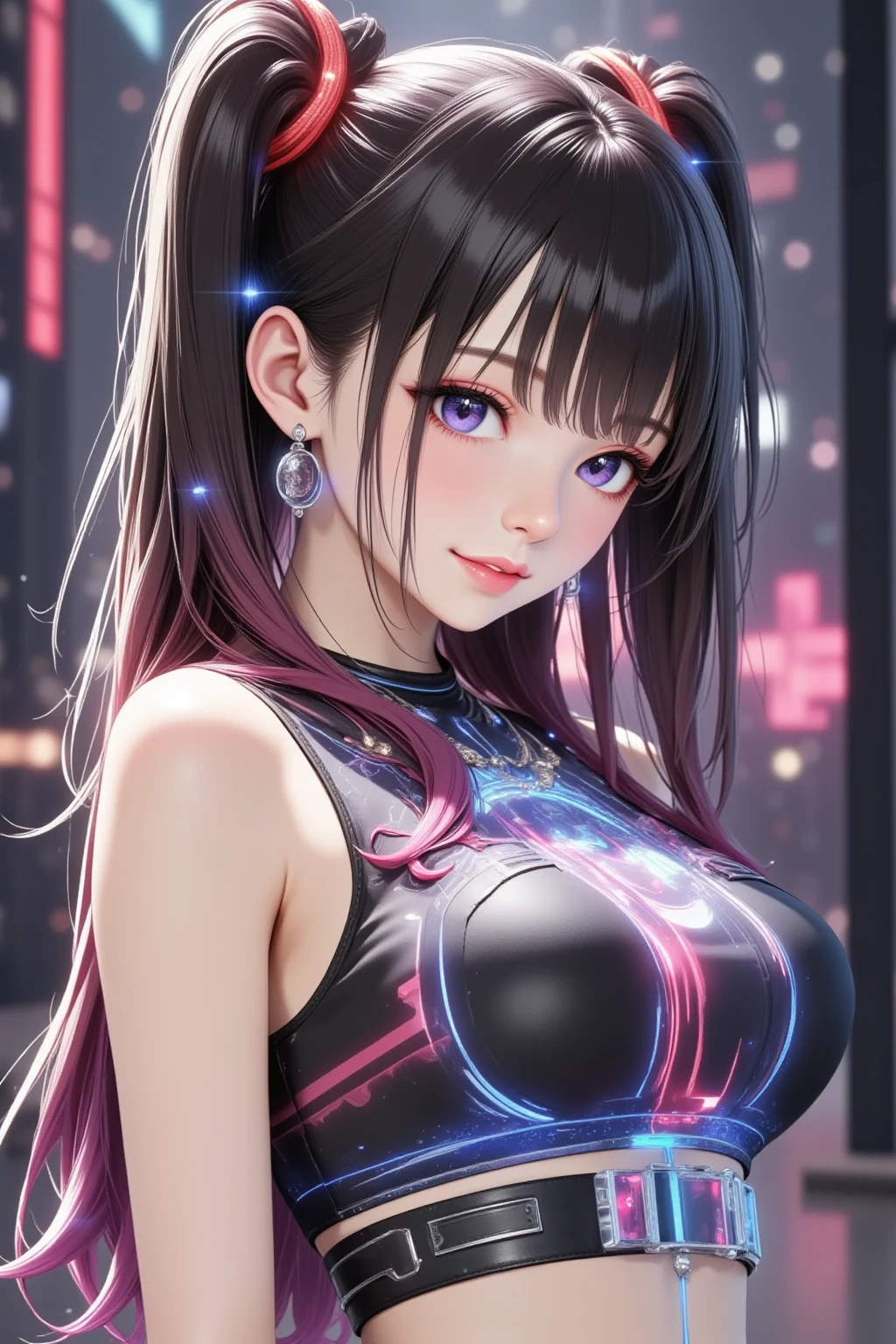 1girl, gorgeous eyes, (Blanched Almond | Tie), (multicolored stripes), (unfastened), (Honey Dew | face framing hair), (Midnight Blue eyes), ????????????, (bursting ???????, ????????????????, hanging ???????), hyperrealism, photorealistic, natural skin texture, pores, closed mouth, ????, gorgeous eyes, wearing contacts, cosmic plane, masterpiece, high quality, highres, Voxel Geometry, Path Traced, ?????? Stick Galaxies, Sadr Star, (ulzzang-6500-v1.1:0.65)