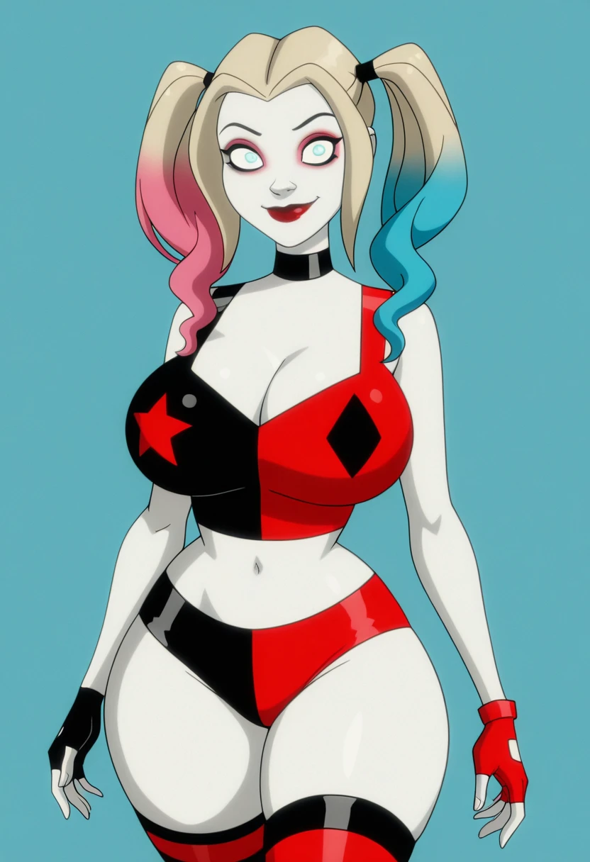 Harley Quinn,  of (Ultra detailed:1.3),  (digital art:1.3) of (Ultra detailed:1.3), perfect face,  focus in her eyes, , Highly Detailed, SFW,<lora:EMS-255619-EMS:0.800000>,<lora:EMS-289246-EMS:0.800000>,<lora:EMS-228233-EMS:0.900000>