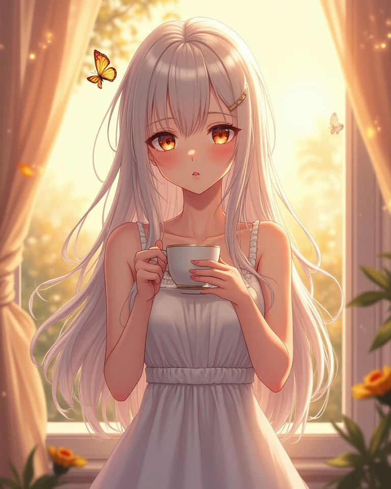 Anime hourglass tea girl body