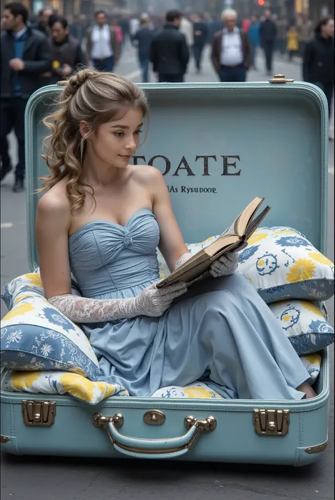 Ragazza con la valigia