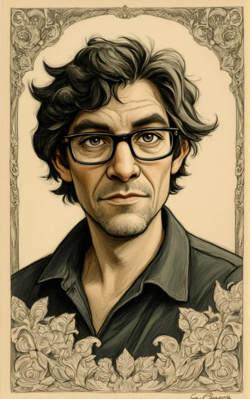 Frame in old comic style