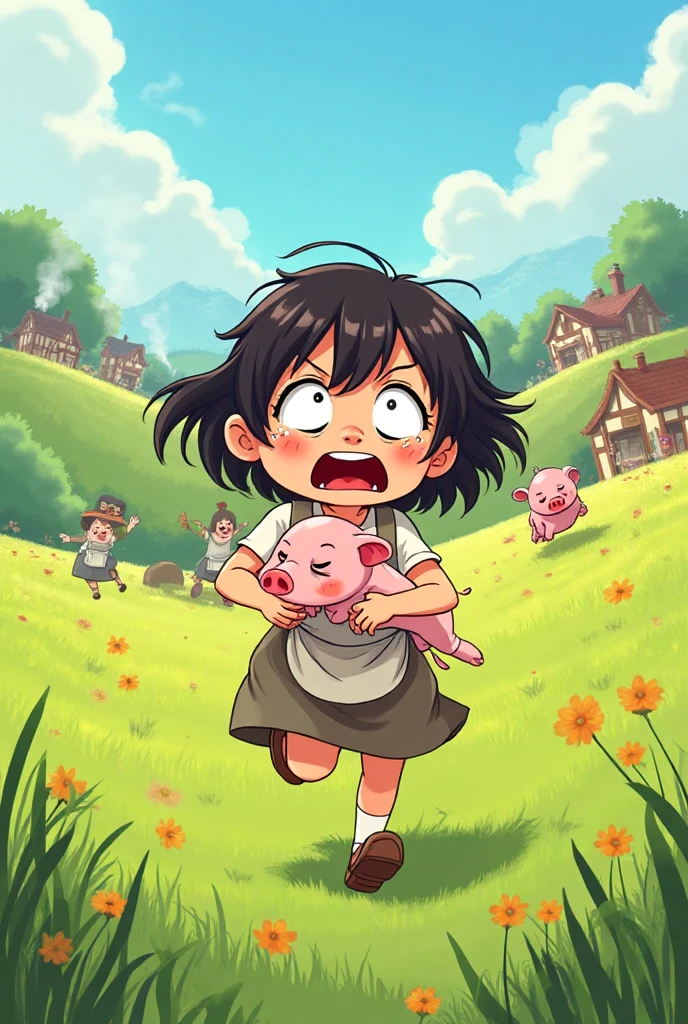  eating tiny people, illustrate,Smile and open your mouth wide、迫力のあるLow - Angle、Eatable POV、Lie face down on the ground、Adult women、anime、anime、anime、、Sunset、blush、Black Hair、Brown Hair、smile、steam、Urban area、Tokyo、Woman looking down on a dwarf、Low - Angle、View from the ground、Horror、Woman destroying a small metropolis、rubble、Collapsed small buildings、A small abandoned village、Small residents fleeing、A woman who enjoys destruction、Lifting a tiny person、Eat little people、Close-up of the mouth、Enlarged view of the face