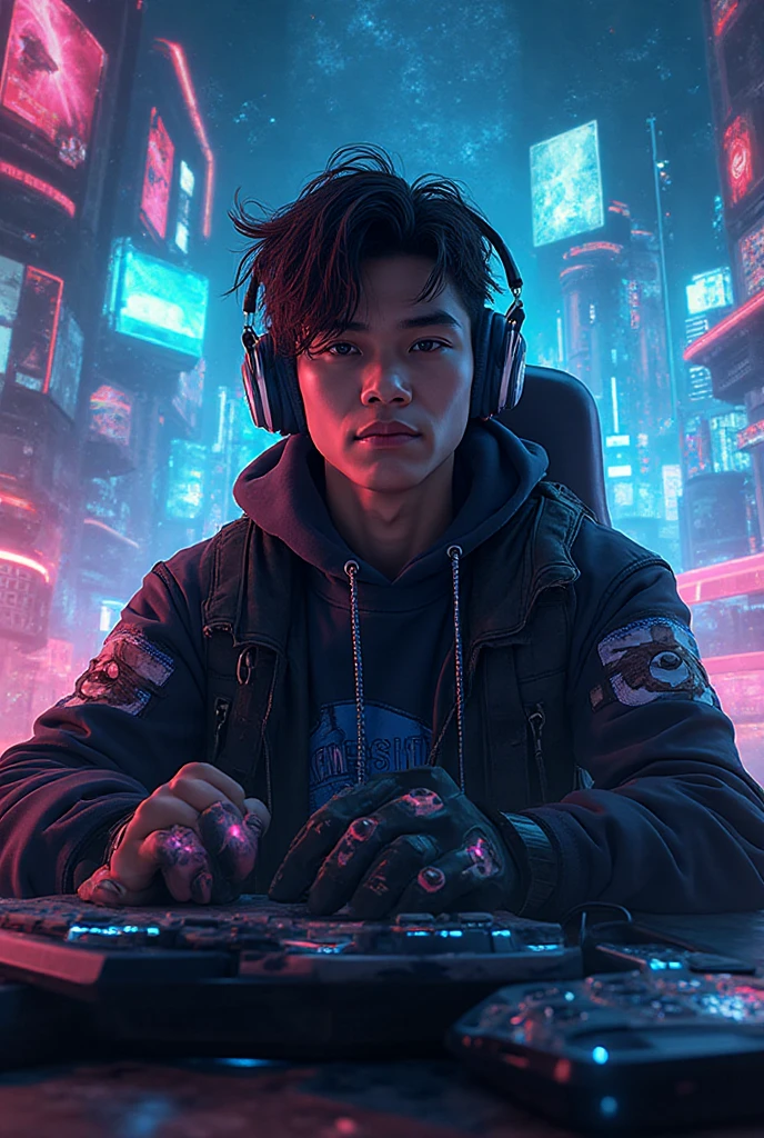 Pro Gamer Look Gamer style with my photo - SeaArt AI