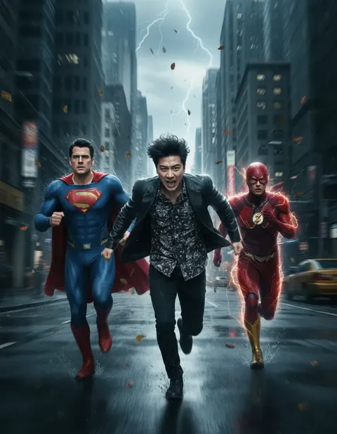 Únete a la carrera de Supermán y Flash