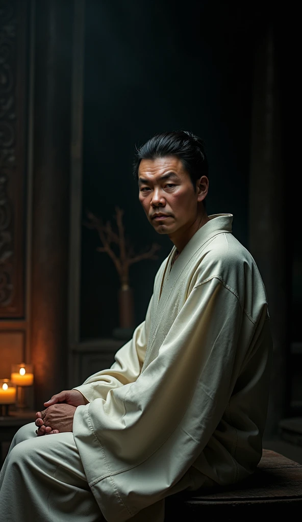 movie portrait, Upper body, Face, Facing the audience, (reality :1.3), One of the most beautiful works of art in the world, A man looks into the camera, Medieval costumes, (Damage and weathering of old clothes :1.4), Detailed beautiful face, Action Shooter, Background of the ancient city, Realistic Photos, nffsw, Art Station、A Japanese style