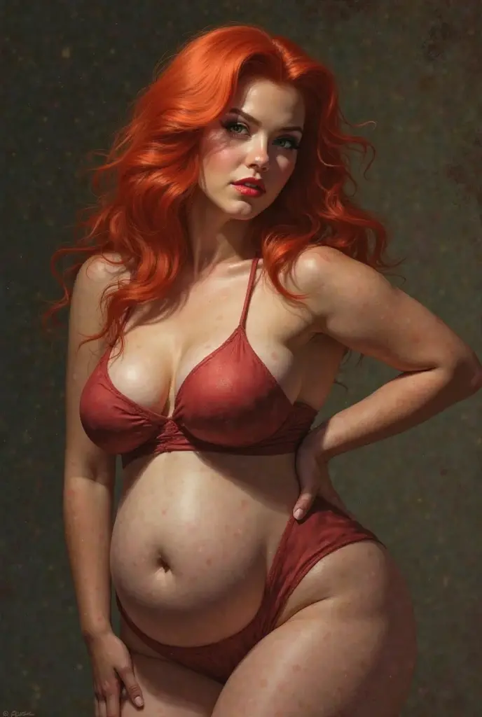 Redhead, huge , hairy , , full body, milf