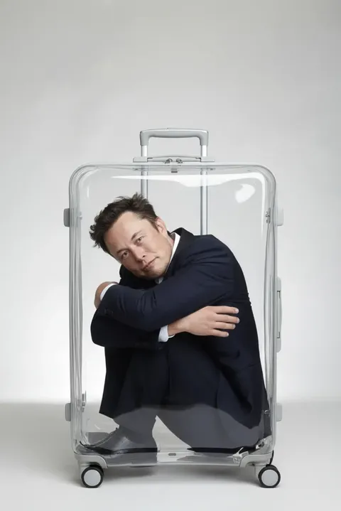 Empacar en una maleta de equipaje transparente