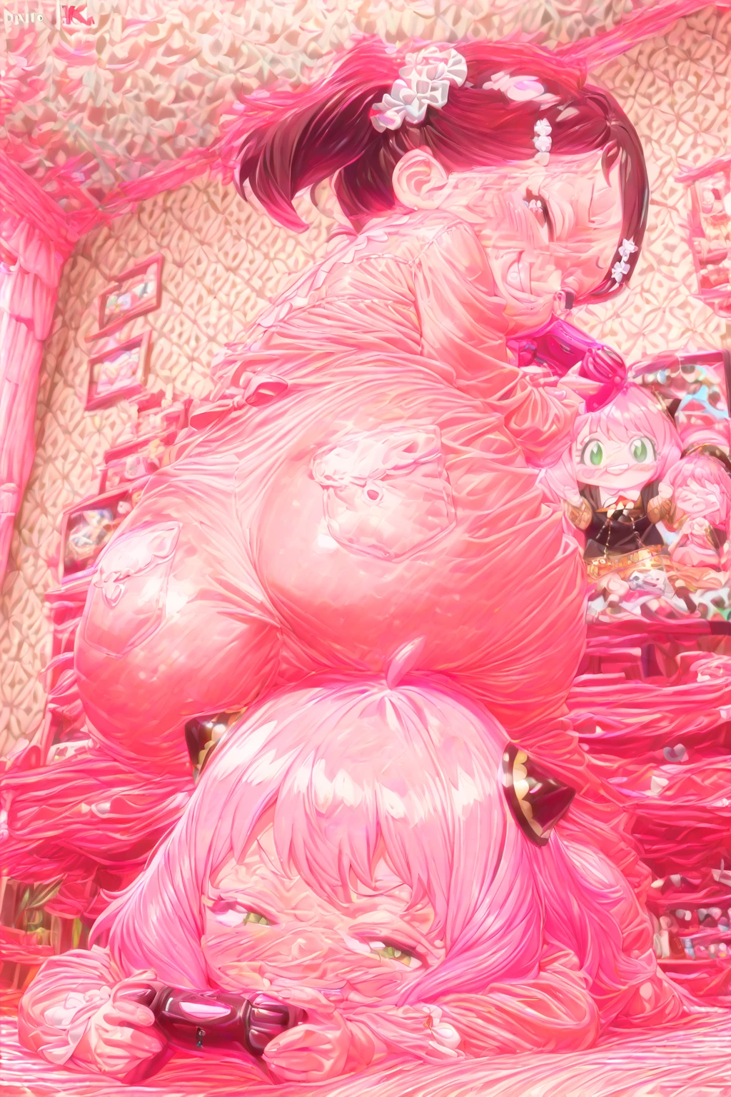 A voraciously peeing from both of her two fat Gary  growing two heads on one  massively obese pink haired cosplay slut girl with a second even more  attractive goth bimbo head growing out of the side of her neck. She has two separate outie  between her legs. Her belly is so big she can’t see past it. She is hugely fat and hairy with  so big they weigh 100 pounds. Her belly has cellulite and stretch marks from how big it is. She is  her bed and all over her fat fupa and . Her two heads form a y shape where they attach to the same body by their shared throat. The bed they’re laying in is soaked in their . The goth bimbo has piercings and tattoos on her slender model face. She’s embarrassed that her  head has become part of this fat conjoined body and forced to  her bed. You can clearly see her massively round 98 ZZ cup . You can see where her second head grows out of the side of her neck. Her belly is fat and hugely heavy and is clearly on display. She is horrified by what she has become.