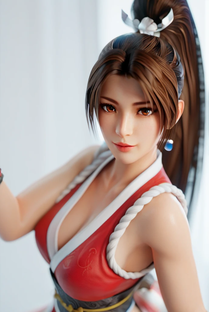 masterpiece，best quality，very high resolution，8k，((portrait))，((Chest close-up))，original photo，real picture，digital photography，
(Cyberpunk style future irish woman)，(fighting girl)，18 year old girl，(redhead color hairstyle)，Eyes with rich details，((tear nevus))，lip gloss，(Elegant and charming，noble)，(Big bras of the future，Mai Shiranui，ponytail，cyberpunk characters，futuristic style，huge breasts，low cut，Smile，laugh happily，
photo poses，bedroom，floor，lamp，Ray tracing，Game CG，((3D Unreal Engine))，oc render reflection texture，whole body，thin waist