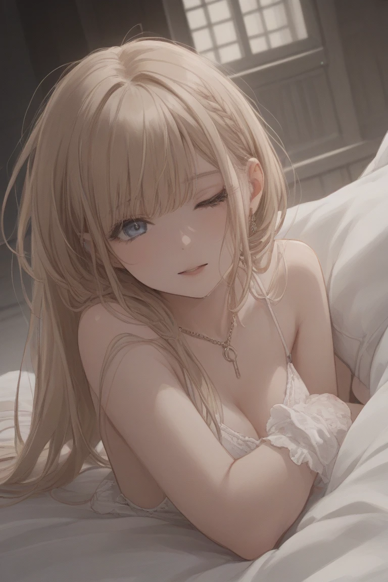 （pale bronze camisole dress）、