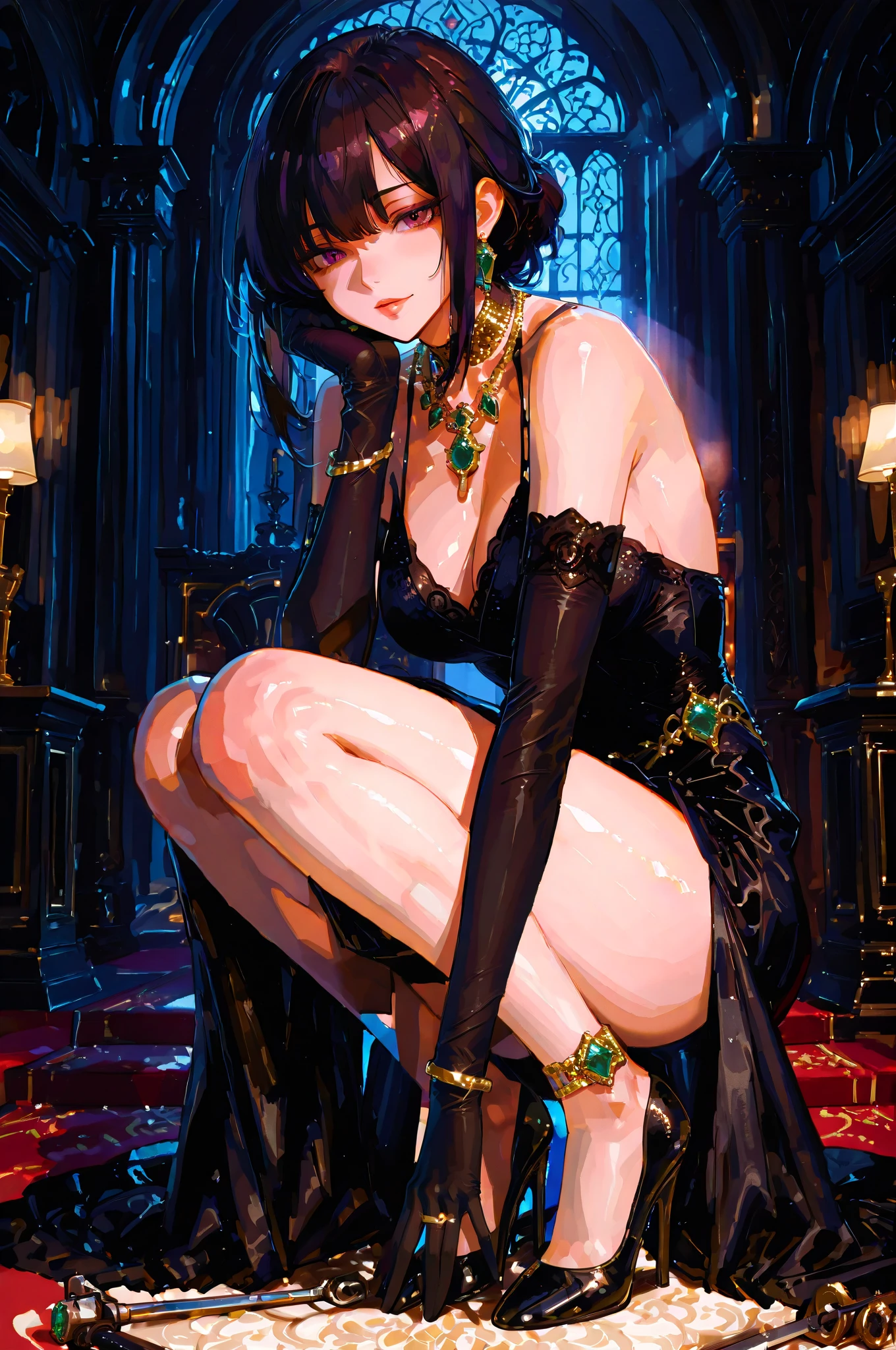 ( Masterpiece:1.2posed:1.2, White and vivid colors, Acutance, navel),  ( junior idol), ((face variations)), portrayed in the best quality and high resolution. The image should be ultra-detailed, realistic, and photorealistic with a touch of rawness. back lighting, colorful Light shines through delicate stained glass. The medium can be a combination of photography and concept art. The color tone should be vibrant and vivid, enhancing the overall visual impact. Whole Body proportions and all limbs are anatomically accurate, (:-0.9) .