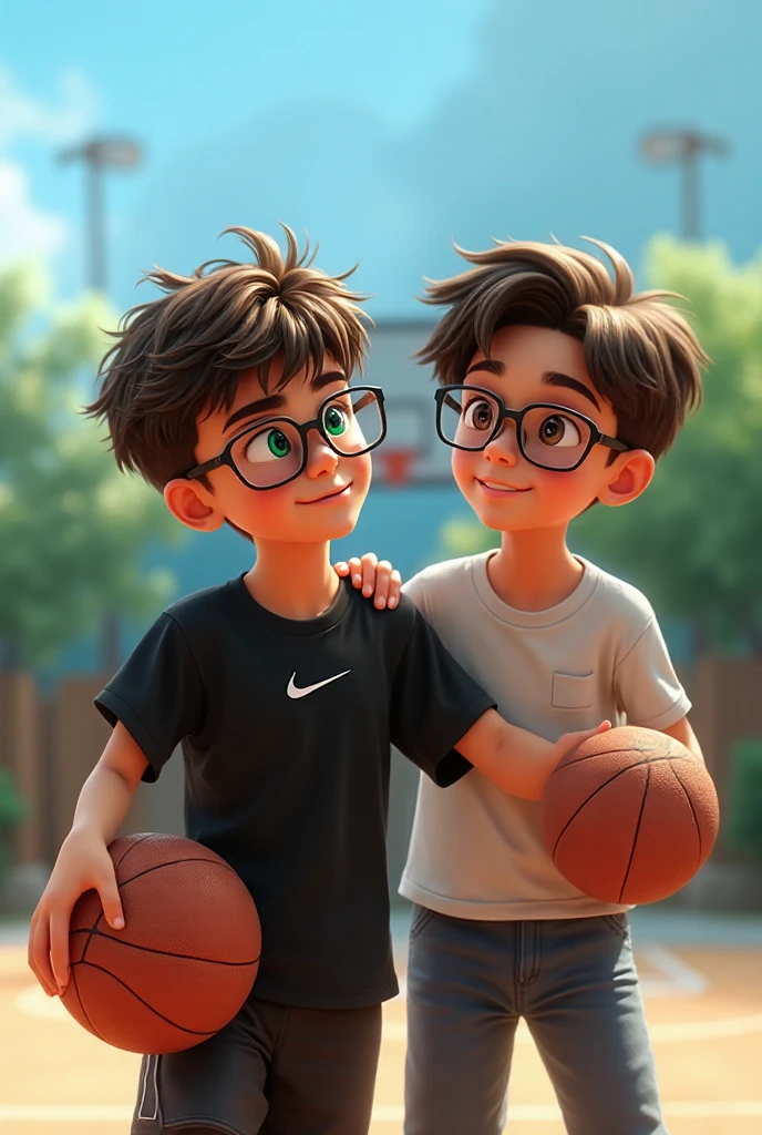 3D character, anime boy, large eyes, brown hair, blue headphones, gray t-shirt, shorts, oversized sneakers, hands in pockets, neutral expression Cartoon model, young boy, detailed hair, big headphones, casual outfit, futuristic shoes, standing pose, minimal background, modern design Stylized figure, boy with brown hair, turquoise headphones, graphic t-shirt, black shorts, colorful sneakers, relaxed stance, 3D rendering Cute animated boy, expressive eyes, blue and orange color scheme, hands in pockets, detailed sneakers, backpack, simple background, modern art Chibi-style character, big eyes, spiky hair, headphones, casual attire, large shoes, standing pose, muted colors, collectible figure design