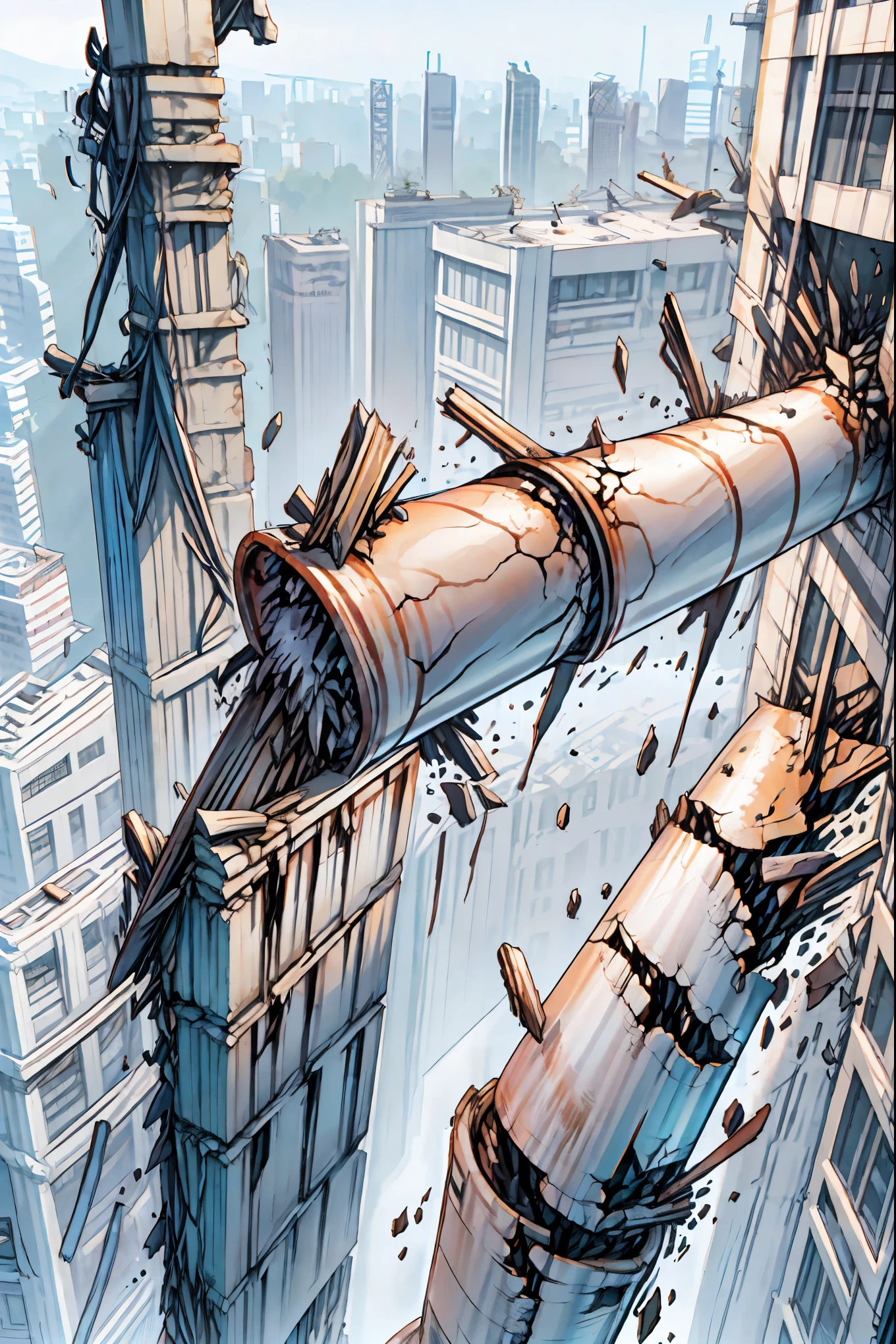 Super Powers Homeless、Psychic Standing Inside the Collapsed Building、stunned expression、Strenuous Posture、Destroyed environment、Dark and Desolate Atmosphere、4K ultra-high definition photo、REALISTIC TEXTURE、Horrifying Dark Tones、Ruins Concept Art、Photographic Rendering、Extreme Textures and Details、HDR、professional、Vivid Colors、The Blown Away Town、Collapsed Building