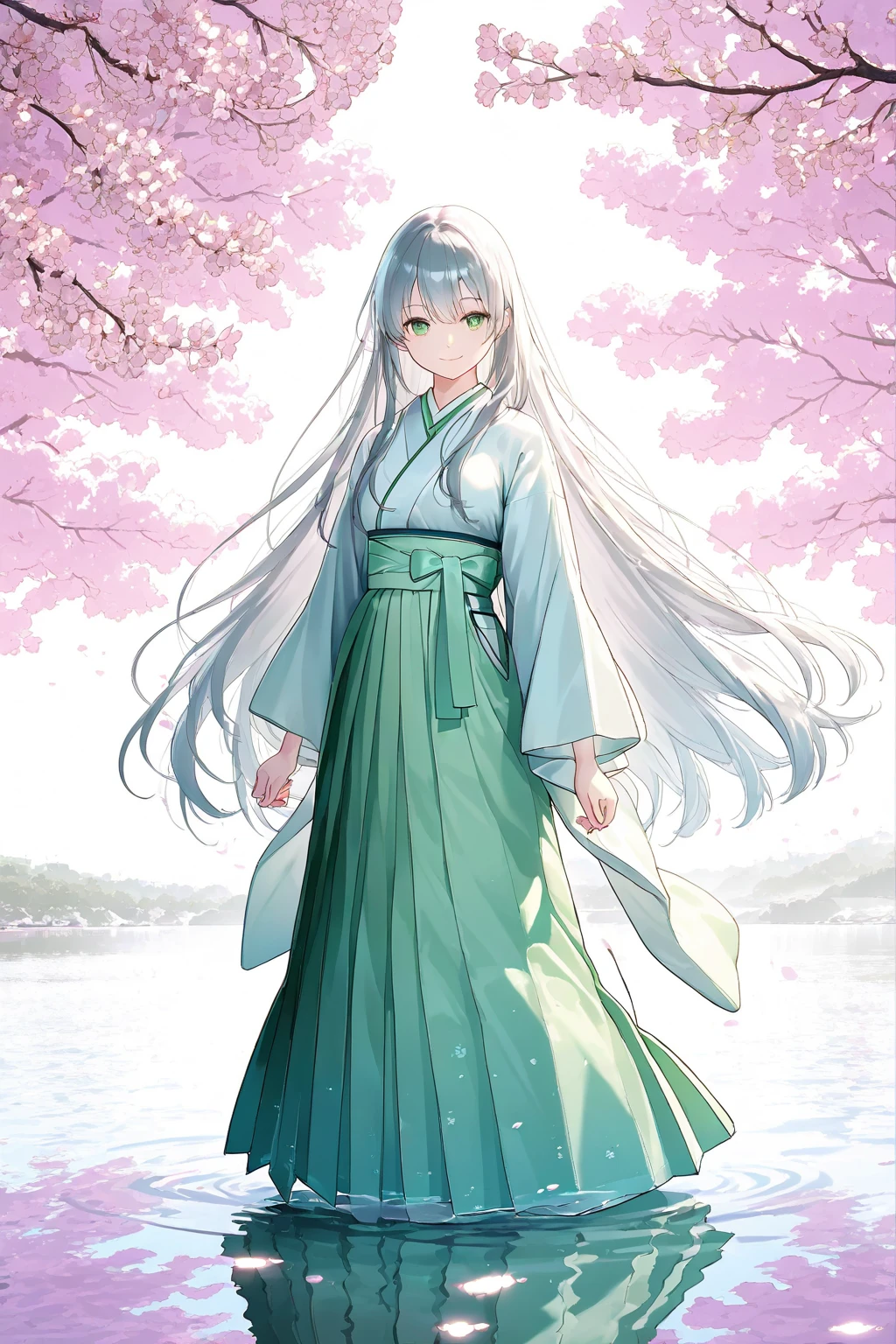 cute anime catgirl, Anime moe art style, beautiful anime catgirl, nekomimi，anime girl with cat ears, Very beautiful anime cat girl, thicc, style of anime4 K，Belle peinture de personnage，Guviz，Guviz-style artwork，White-haired god，Yang J，Epic and beautiful character art，Stunning character art，FAN Qi，Wu Zhun Shifan，Guvitz at the Pixiv Art Station，Traditional chinese painting, lotuses, Hanfu, maxiskit, Dress conservatively 1girl, solo,standing on your feet,