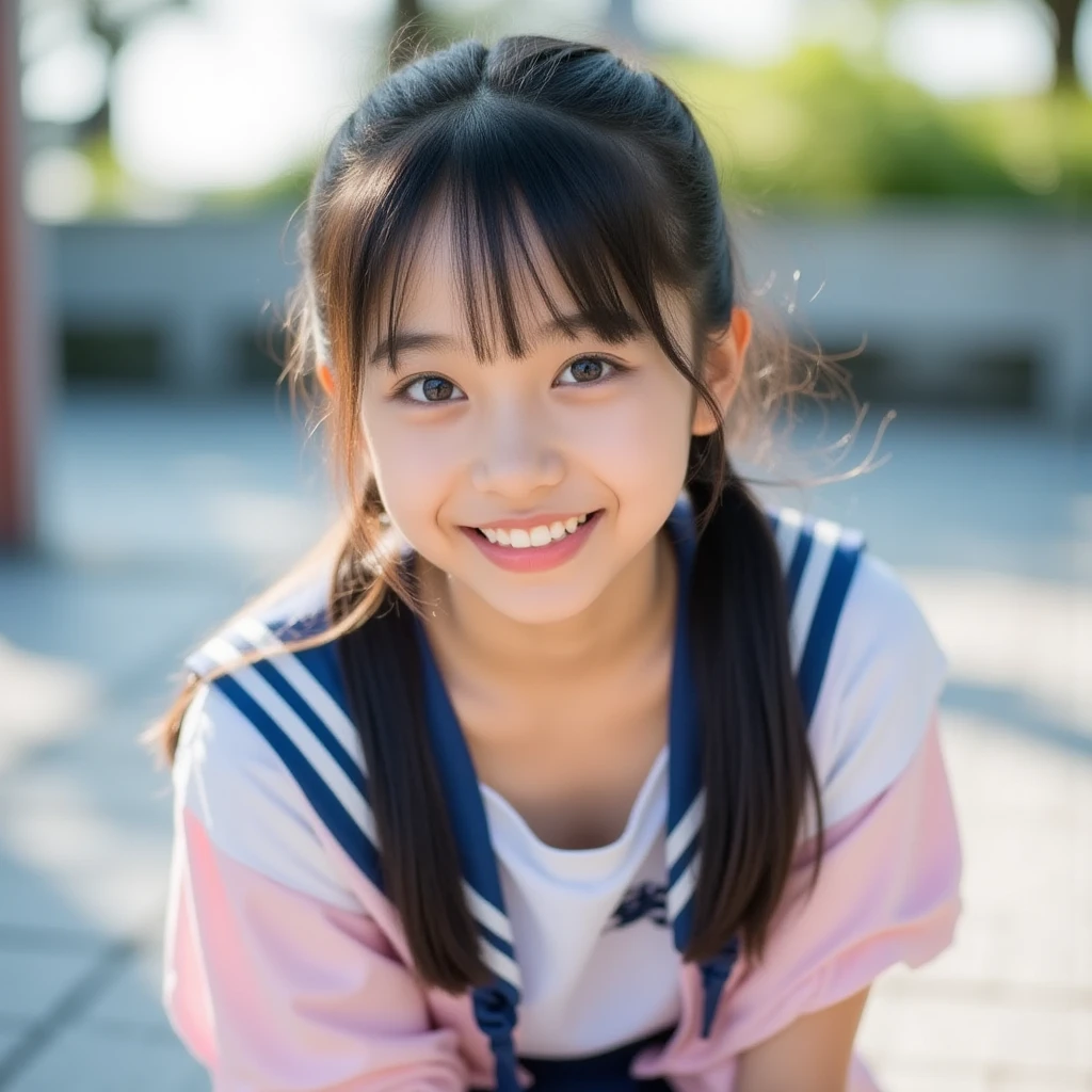 Reality，Photography by Kumiko Goto、15 years old、smile、
cute、Hairstyle up