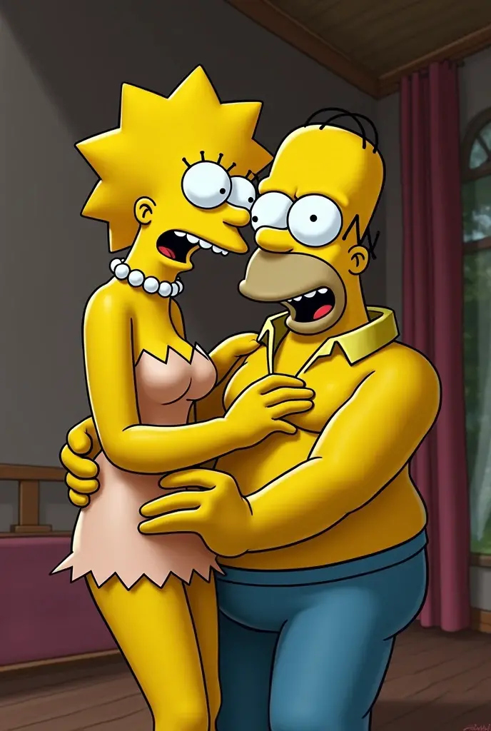 Create a picture of the Simpsons 