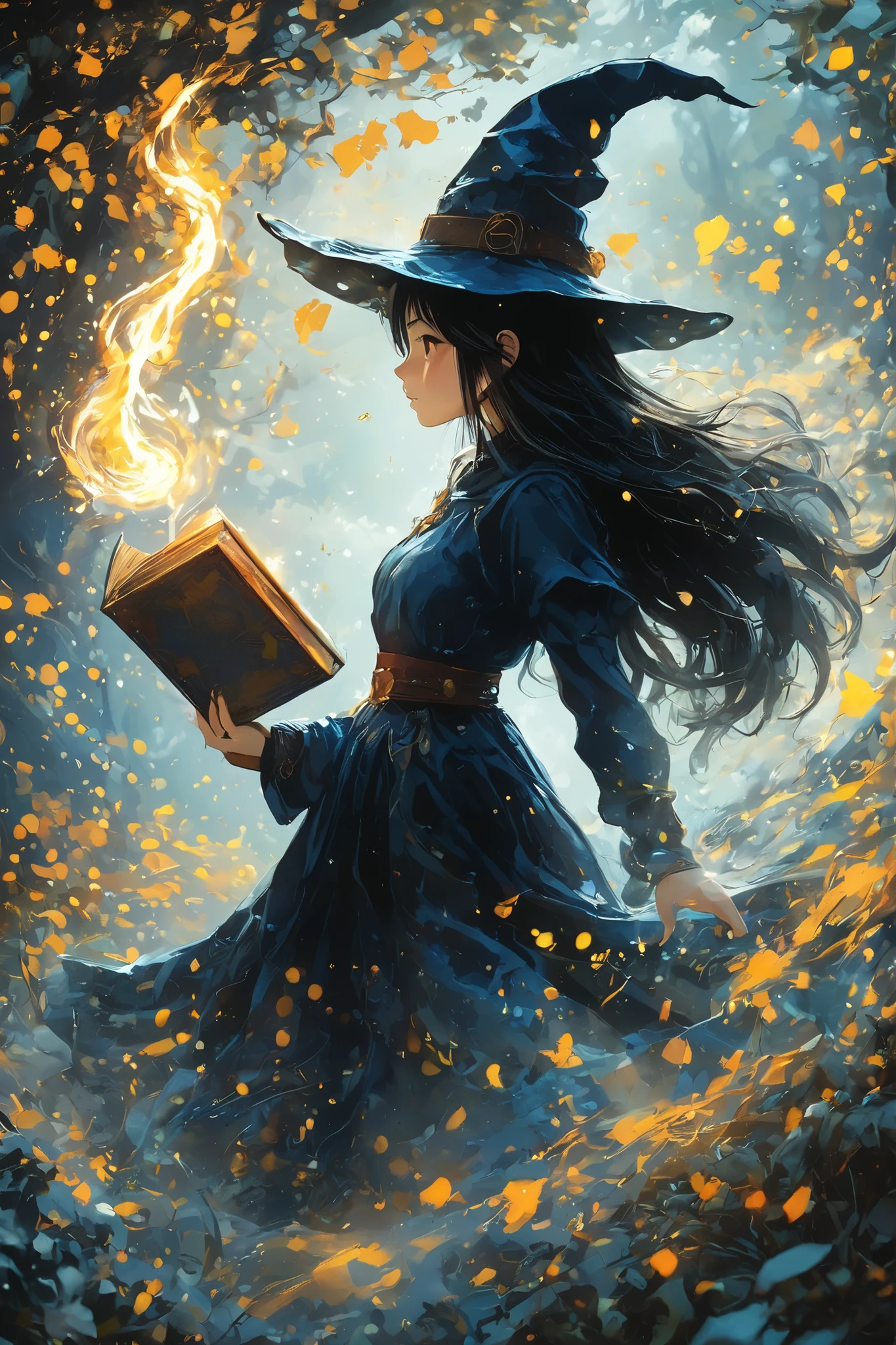 On the wall、magical light、Light、With a witch、The black cat、shadow painting、is doing。The two、using that hand and、body、Tail、skilfully、With dragons、fight、Knight's、magnificent、The story、 beautiful、and、cleverly、to play。it is、Forest's、for little spirits、Night、special fun party。