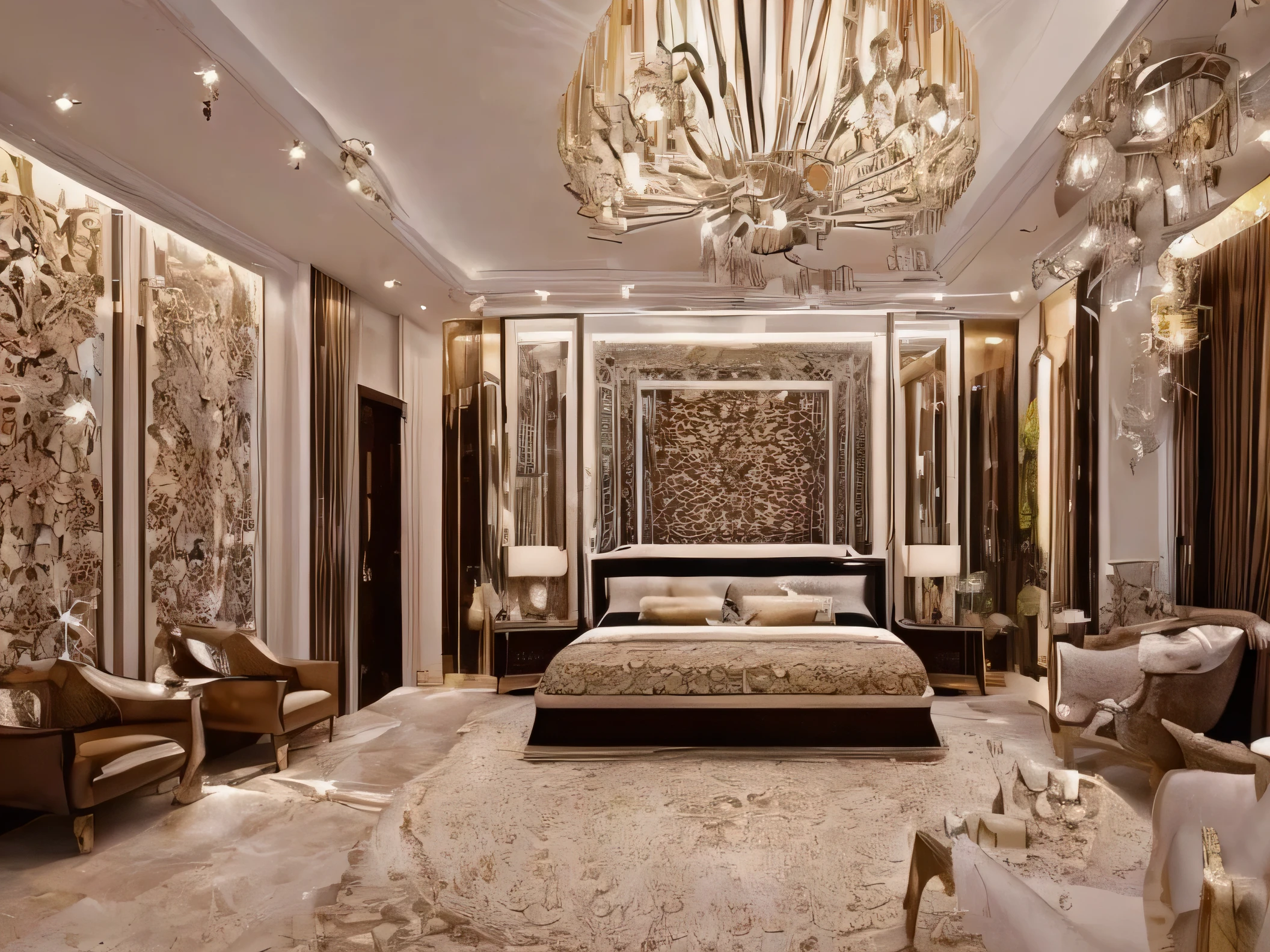 luxury rooms which have chandelier