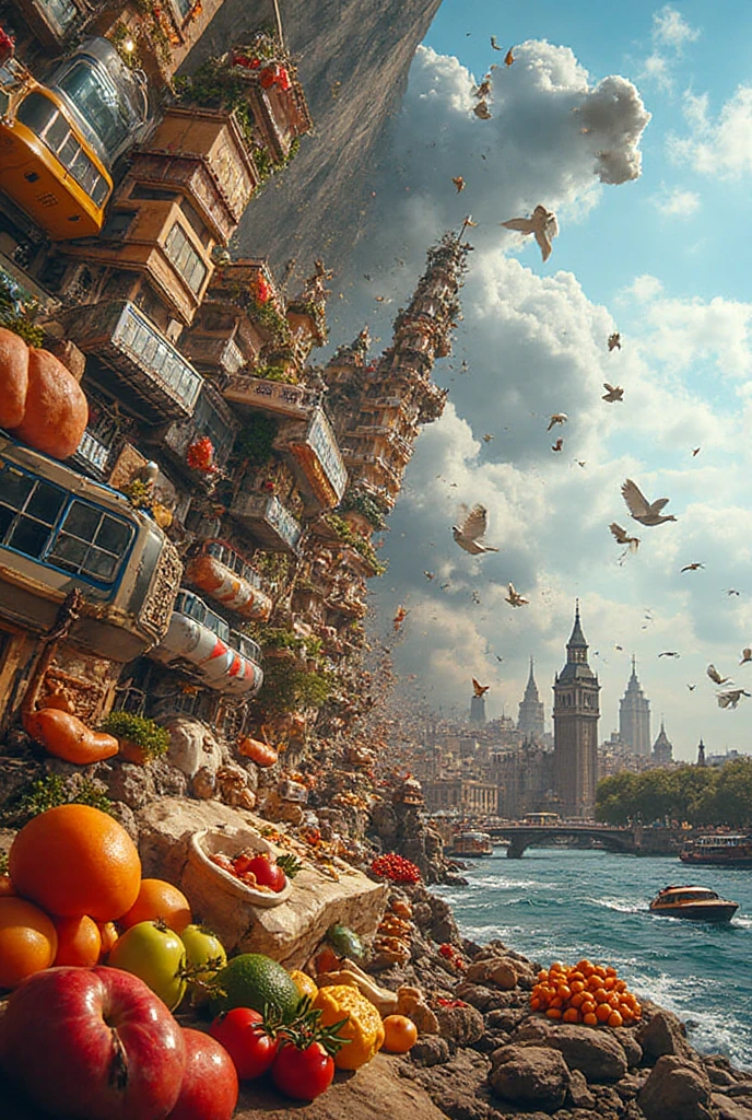 A widescreen cinematic collage of diverse photorealistic subjects ...