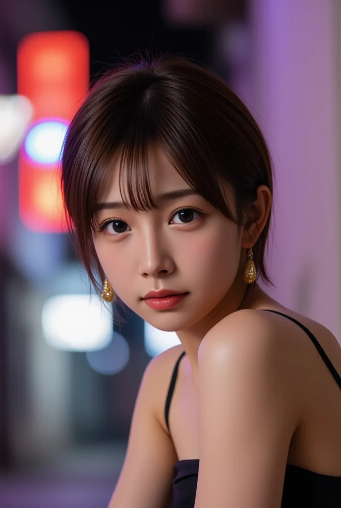 (masterpiece:1.3), high resolution, ultra detailed, extremely detailed CG unity 8k wallpaper, realistic, photo-realistic, RAW photo, beautiful detailed face, pale skin, realistic glistening skin, detailed cloth texture, detailed hair texture, Perfect body, Beautiful Face, accurate, Anatomically correct, Highly detailed face and skin texture, natural neck length, (beautiful hands), (fair skin:1.1), (well-aligned teeth:1.1), (Sweaty skin:1.2), baby face,
BREAK,
Detailed eyes, symmetric eyes, Light Brown eyes, Double eyelids, Thin eyebrows, (Glossy lips:1.4), ((A face with waiting for a kiss:1.2)), (blush:1.1), (A sparkling small hair accessory:1.1),
BREAK,
(A classy and Cute Japanese girl1.3), (, , , navel:1.2),
BREAK,
medium large , slender figure, firm abs,
((updo hairstyle, Dark blonde hair, wavy hair, long hair, asymmetric bangs:1.2)), (cowboy shot:1.2), (looking at viewer), From above,
BREAK,
((Sitting side by side on the backseat of a flying helicopter)), (((A view of Tokyo outside the window at Night:1.3))),